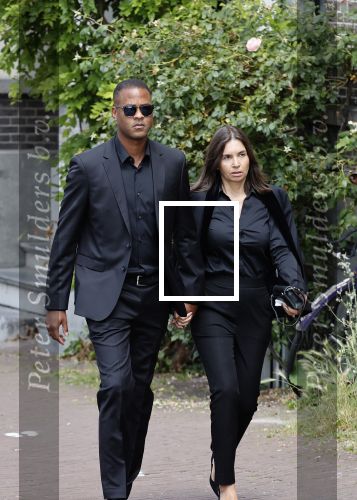 Amsterdam 22 juli 2021
Herdenkingsdienst van Peter R de Vries in Carre . Patrick Kluivert met zijn vrouw Rossana