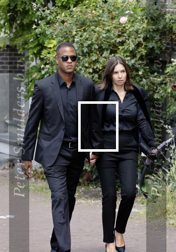 Amsterdam 22 juli 2021
Herdenkingsdienst van Peter R de Vries in Carre . Patrick Kluivert met zijn vrouw Rossana
