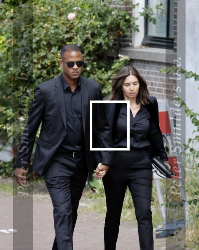 Amsterdam 22 juli 2021
Herdenkingsdienst van Peter R de Vries in Carre . Patrick Kluivert met zijn vrouw Rossana