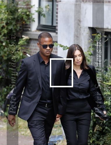 Amsterdam 22 juli 2021
Herdenkingsdienst van Peter R de Vries in Carre . Patrick Kluivert met zijn vrouw Rossana