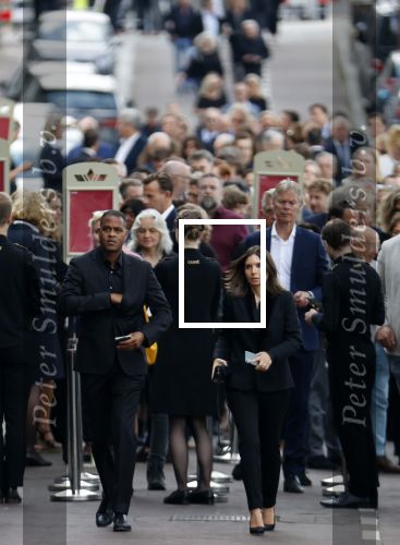 Amsterdam 22 juli 2021
Herdenkingsdienst van Peter R de Vries in Carre . Patrick Kluivert met zijn vrouw Rossana