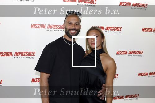 Amsterdam 10 juli 2023
Premiere Mission Impossible in Pathe Arena . Amber Delil met partner