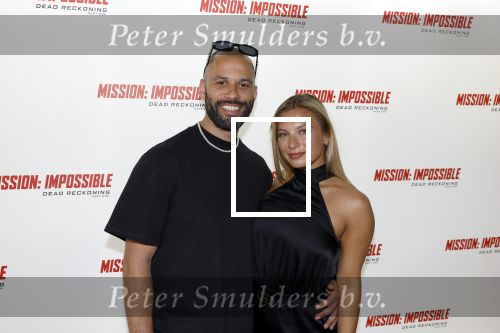 Amsterdam 10 juli 2023
Premiere Mission Impossible in Pathe Arena . Amber Delil met partner
