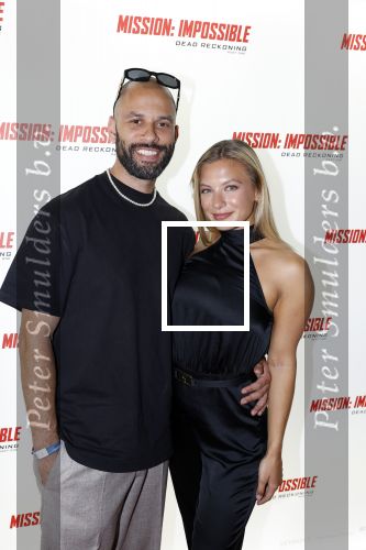 Amsterdam 10 juli 2023
Premiere Mission Impossible in Pathe Arena . Amber Delil met partner