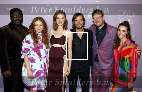 Scheveningen 31 juli 2023
Premiere Only You in Pathe Scheveningen .
Cast V.l.n.r. Andre Dongelmans, Jennifer Welts, Clair Bender, Egbert-Jan Weeber, Jonathan Elbers (regisseur) en Myrthe Burger