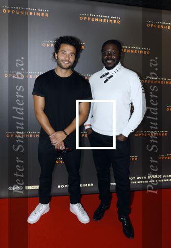 Amsterdam 19 juli 2023
Premiere Oppenheimer in Pathe Arena.
Alkan Cocklu (links) en Andre Dongelmans