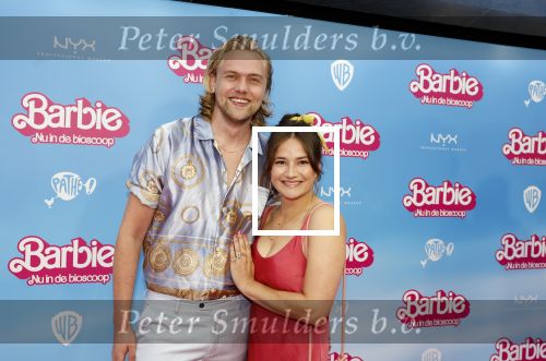 Amsterdam 18 juli 2023
Premiere Barbie in Tuschinski.
Barbara Sloesen met vriend Joost Hofman