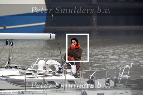 Scheveningen 6 maart 2004
Dinand Woesthoff op zeilboot.
Peter Smulders bv