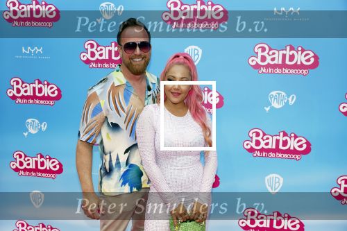 Amsterdam 18 juli 2023
Premiere Barbie in Tuschinski. Djamilla Celina met partner