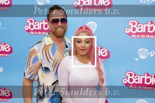 Amsterdam 18 juli 2023
Premiere Barbie in Tuschinski. Djamilla Celina met partner