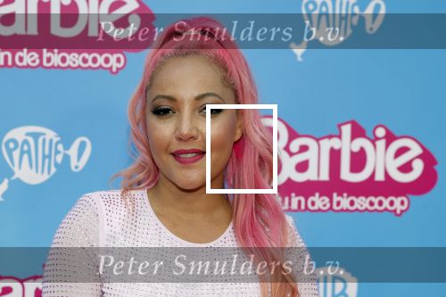 Amsterdam 18 juli 2023
Premiere Barbie in Tuschinski. Djamilla Celina met partner