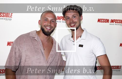 Amsterdam 10 juli 2023
Premiere Mission Impossible in Pathe Arena .
Edino v Dorsten en zijn broer Israel v Dorsten