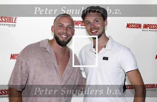 Amsterdam 10 juli 2023
Premiere Mission Impossible in Pathe Arena .
Edino v Dorsten en zijn broer Israel v Dorsten