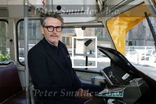 Den Haag 2 juli 2023
Erik de Zwart en vriiend/collega Paul v d Lugt rijden op een tram in Den haag