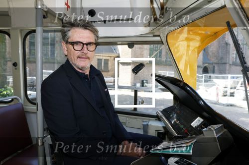 Den Haag 2 juli 2023
Erik de Zwart en vriiend/collega Paul v d Lugt rijden op een tram in Den haag