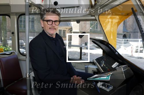 Den Haag 2 juli 2023
Erik de Zwart en vriiend/collega Paul v d Lugt rijden op een tram in Den haag