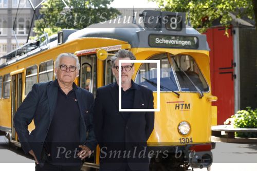 Den Haag 2 juli 2023
Erik de Zwart en vriiend/collega Paul v d Lugt rijden op een tram in Den haag