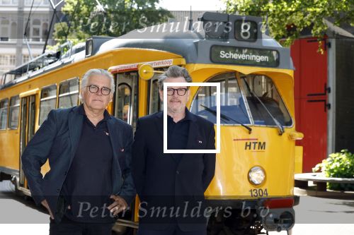 Den Haag 2 juli 2023
Erik de Zwart en vriiend/collega Paul v d Lugt rijden op een tram in Den haag