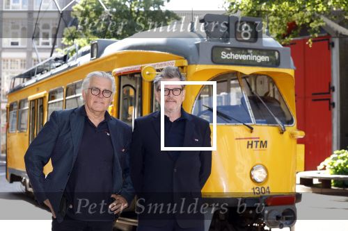 Den Haag 2 juli 2023
Erik de Zwart en vriiend/collega Paul v d Lugt rijden op een tram in Den haag
