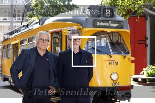 Den Haag 2 juli 2023
Erik de Zwart en vriiend/collega Paul v d Lugt rijden op een tram in Den haag