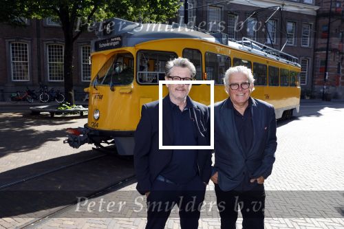 Den Haag 2 juli 2023
Erik de Zwart en vriiend/collega Paul v d Lugt rijden op een tram in Den haag