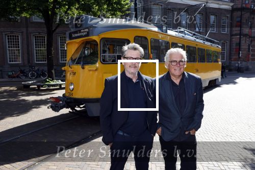 Den Haag 2 juli 2023
Erik de Zwart en vriiend/collega Paul v d Lugt rijden op een tram in Den haag