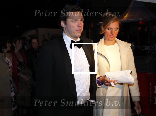 Utrecht 1 oktober 2010
Uitreiking gouden kalveren in de schouwburg van Utrecht. Ex man Guusje Nederhorst met partner
Peter Smulders bv