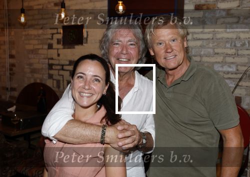 Amsterdam 11 juli 2023
Govert de Roos viert zijn 70e verjaardag.
Rob v Nood en de dochter van Govert