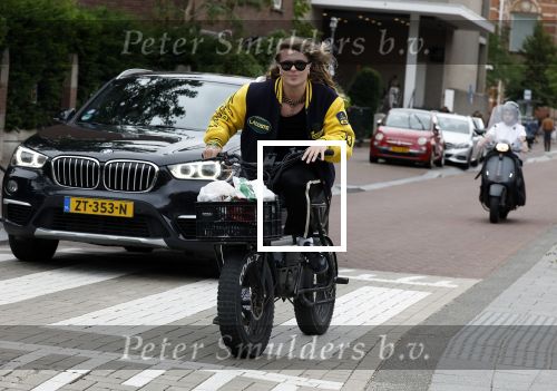 Amsterdam 24 juli 2023
Jordy Huisman van Kris Kroos Amsterdam op zijn electrische fiets
