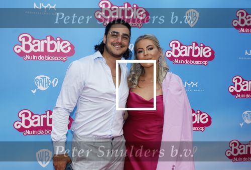 Amsterdam 18 juli 2023
Premiere Barbie in Tuschinski. Kelly Heruer met vriend Jethro Galung