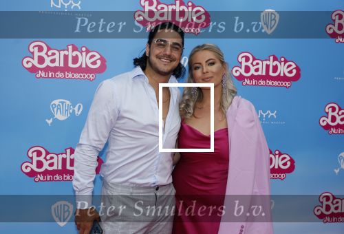 Amsterdam 18 juli 2023
Premiere Barbie in Tuschinski. Kelly Heruer met vriend Jethro Galung