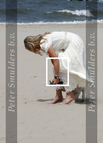 Den haag 30 juni 2023
Fotosessie op het strand Koning Willem Alexander, koningin Maxima en prinses Ariane, Prinses  Amalia en Prinses Alexia poseren tijdens de fotosessie op het strand met hond mambo.