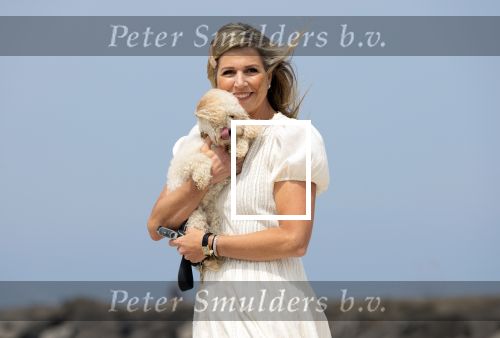 Den haag 30 juni 2023
Fotosessie op het strand Koning Willem Alexander, koningin Maxima en prinses Ariane, Prinses  Amalia en Prinses Alexia poseren tijdens de fotosessie op het strand met hond mambo.