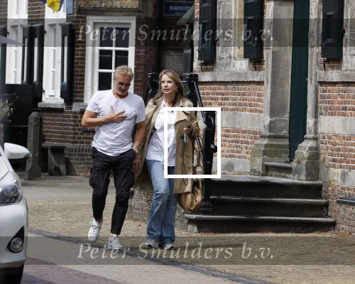 Naarden, 17 juli 2023
Linda de Mol samen met  Erland Galjaard