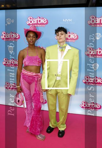 Amsterdam 18 juli 2023
Premiere Barbie in Tuschinski.
Mandy Woelkens met Thorn de Vries