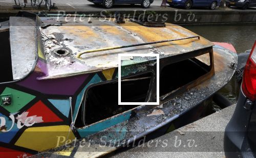 Amsterdam 4 juli 2023
De boot van mauel Broekman uitgebrand in de grachten van Amsterdam.