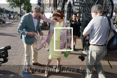 Amsterdam 6 juli 2023
Amsterdamse premiere in carre van musical Les Miserables.
Marijke Helwegen met man Harrie