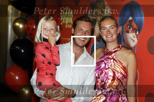 Amsterdam 25 juni 2023
Premiere Ladybug Catnoir in Pathe Arena.
Maxime Meiland en Leroy Molkenboer met dochter Claire