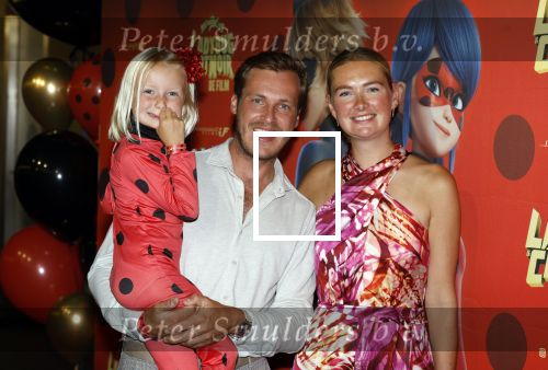Amsterdam 25 juni 2023
Premiere Ladybug Catnoir in Pathe Arena.
Maxime Meiland en Leroy Molkenboer met dochter Claire