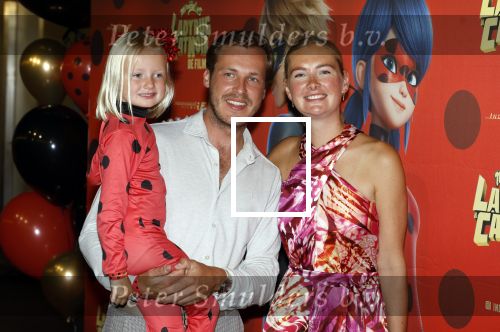 Amsterdam 25 juni 2023
Premiere Ladybug Catnoir in Pathe Arena.
Maxime Meiland en Leroy Molkenboer met dochter Claire