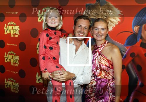 Amsterdam 25 juni 2023
Premiere Ladybug Catnoir in Pathe Arena.
Maxime Meiland en Leroy Molkenboer met dochter Claire