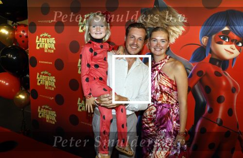 Amsterdam 25 juni 2023
Premiere Ladybug Catnoir in Pathe Arena.
Maxime Meiland en Leroy Molkenboer met dochter Claire