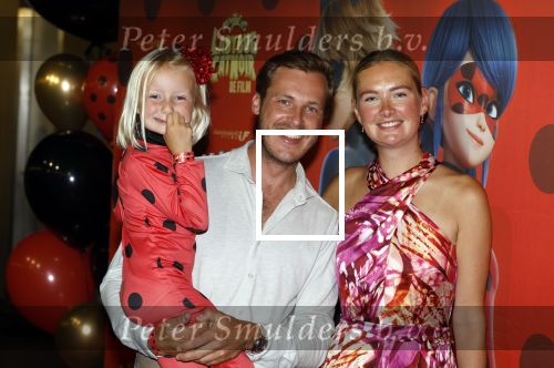 Amsterdam 25 juni 2023
Premiere Ladybug Catnoir in Pathe Arena.
Maxime Meiland en Leroy Molkenboer met dochter Claire