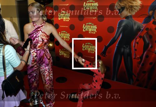 Amsterdam 25 juni 2023
Premiere Ladybug Catnoir in Pathe Arena.
Maxime Meiland en Leroy Molkenboer met dochter Claire