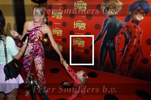 Amsterdam 25 juni 2023
Premiere Ladybug Catnoir in Pathe Arena.
Maxime Meiland en Leroy Molkenboer met dochter Claire
