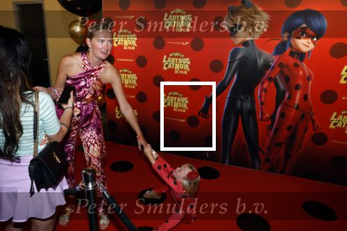 Amsterdam 25 juni 2023
Premiere Ladybug Catnoir in Pathe Arena.
Maxime Meiland en Leroy Molkenboer met dochter Claire
