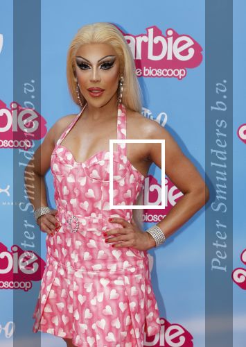 Amsterdam 18 juli 2023
Premiere Barbie in Tuschinski. Miss Envy Peru