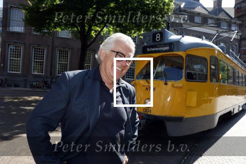 Den Haag 2 juli 2023
Erik de Zwart en vriiend/collega Paul v d Lugt rijden op een tram in Den haag
