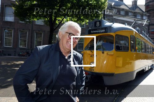 Den Haag 2 juli 2023
Erik de Zwart en vriiend/collega Paul v d Lugt rijden op een tram in Den haag