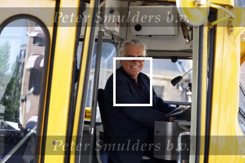 Den Haag 2 juli 2023
Erik de Zwart en vriiend/collega Paul v d Lugt rijden op een tram in Den haag